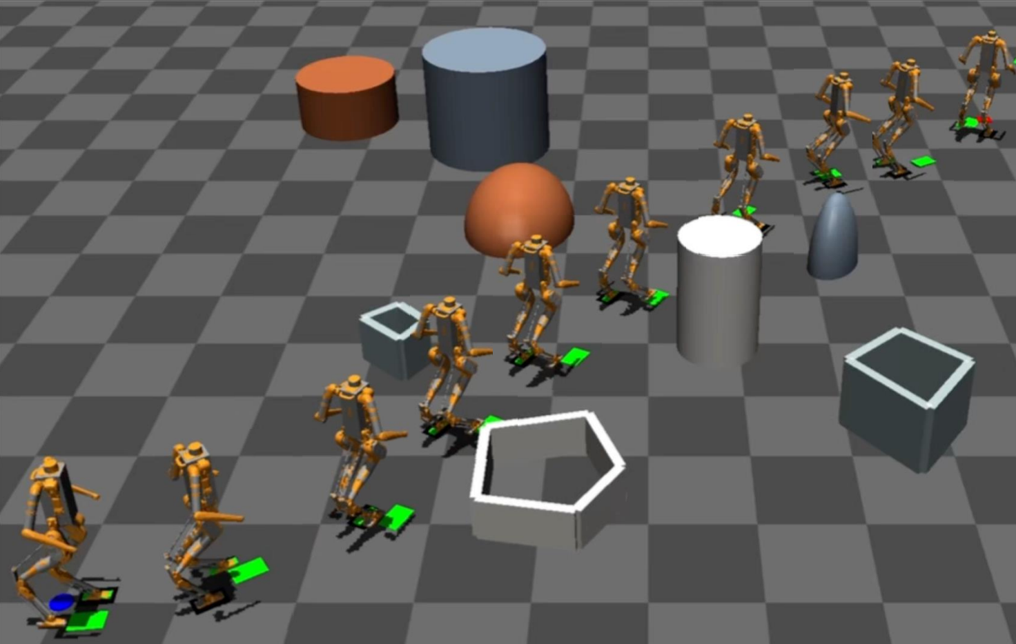 Reinforcement Learning with Data Bootstrapping for Dynamic Subgoal Pursuit in Humanoid Robot Navigation